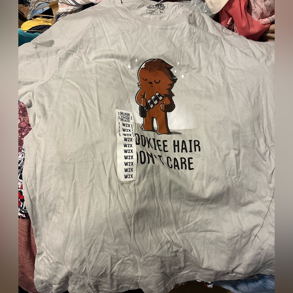 Star Wars Tee-turtle t-shirt, women’s 2X. NWT. Wookie Hair Don’t Care.